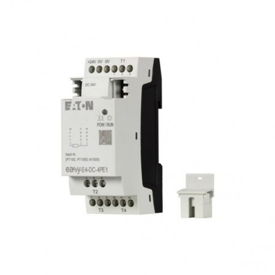 EasyE4 CPU 8DI4RO 100-240V Fonte de alimentação AC/DC Interface de teclado Ethernet Push-in Terminals