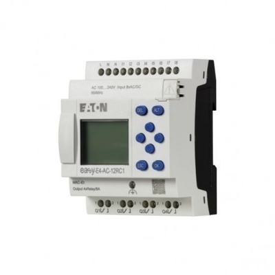 Relais de controlo EASY-E4-AC-12RCX1 8DI4RO 100-240V AC/DC Terminal de parafuso Ethernet de teclado
