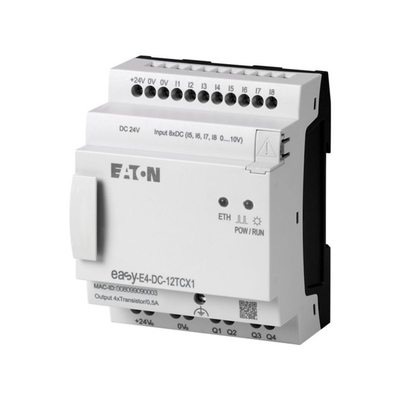 Relais de controlo EASY-E4-AC-12RCX1 8DI4RO 100-240V AC/DC Terminal de parafuso Ethernet de teclado