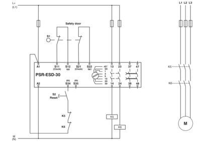 PSR-SCP-24DC/ESD/4X1/30 Relais de segurança A solução ideal para a protecção industrial