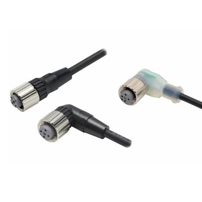 Conector de cabo de entrada/saída para ligações de grau industrial XS2F-D421-D80-F