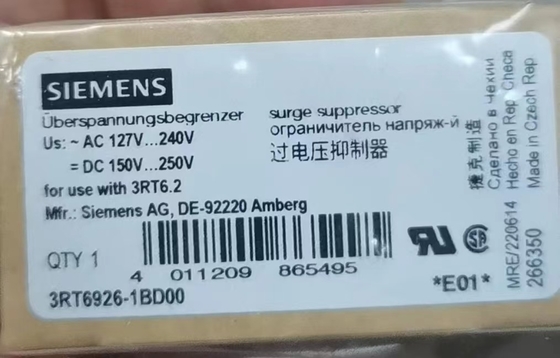 Outros supressores de sobrecorrência de corrente nominal do circuito principal PLC 3RT6916-1BB00