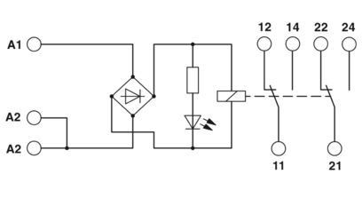 Módulo de relevo EMG 2940391 17-REL/KSR-24/21-21-LC para soluções de automação industrial