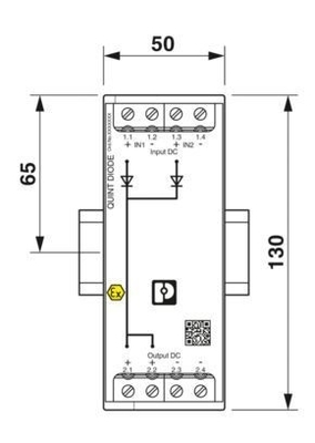 QUINT4-DIODE/12-24DC/2X20/1X40 Módulo de redundância 2907719 para aplicações industriais