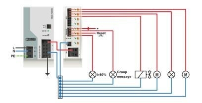 NO-R CBM E8 24DC/0.5-10A Interruptor eletrônico com corrente ajustável 0,5-10A