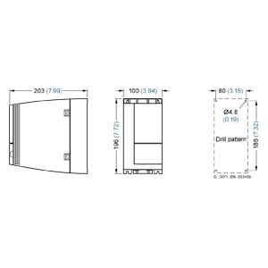 SINAMICS G120C FSB Automatização Industrial 6SL3210-1KE21-3UF1 para aplicações industriais