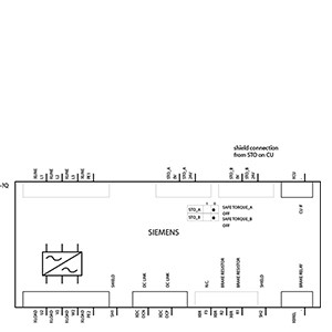 SINAMICS PM240-2 Inverter Conversor de frequência com 37 kW Módulo de potência IP20 FSF 200 V