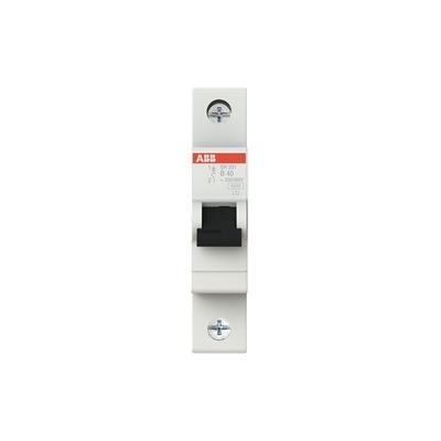 MCB SH201-B40 Interruptor de circuito em miniatura 1P Corrente nominal 40A Mini Dimensão Voltagem nominal 220