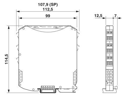 MACX MCR-EX-SL-RPSSI-I 2865340 Amplificador de isolamento de potência para isolamento de sinal preciso