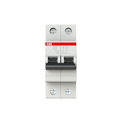 2P B 10 A MCB SH202-B10 Capacidade de ruptura do disjuntor em miniatura