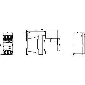 Motor Soft Starter 3RW3018-1BB14 PLC 3RW30 Tamanho S00 com bypass e terminais de parafuso