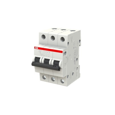 MCB SH203-B10 Interruptor de circuito em miniatura 3P Corrente nominal 10A B Frequência nominal 50 Hz