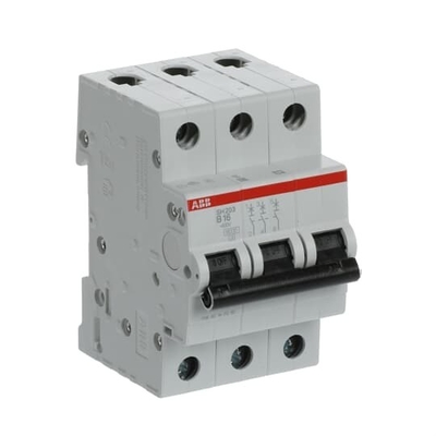 Capacidade de ruptura 3P B 16 A MCB SH203-B16 Interruptor de circuito em miniatura Corrente nominal 16A