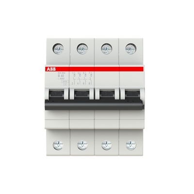 MCB SH204-B40 Disjuntor em miniatura 4P B Frequência nominal Hz 50 40A Corrente nominal