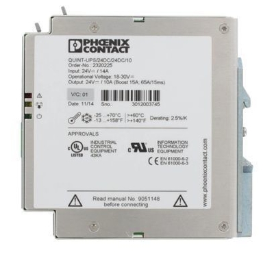 QUINT-UPS/24DC/24DC/10 Fornecimento de energia ininterrupto com saída e entrada 24DC 2320225