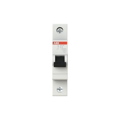MCB SH201-C6 Interruptor de circuito em miniatura 1P C 6 A Adequado para várias aplicações