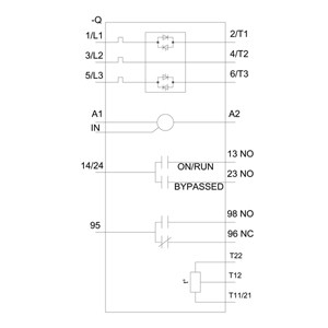 Tipo de parafuso terminais 3RW5056-6TB04 SIRIUS Soft Starter Dimensão S6 Termistor Output