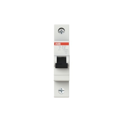 1P C 20 A MCB SH201-C20 Disjuntor em miniatura BCD Curva C 1P Capacidade de ruptura 1P