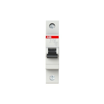 Frequência nominal Hz 50 MCB SH201-C25 Interruptor de circuito em miniatura Número de pólo 1 C 25 A