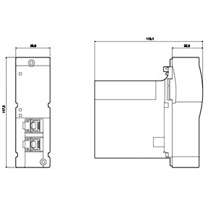 3RW4900-0NC00 Módulo de Comunicação Profinet para Sirius Soft Starter 3RW44 da Siemens