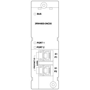 3RW4900-0NC00 Módulo de Comunicação Profinet para Sirius Soft Starter 3RW44 da Siemens