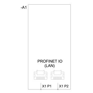 3RW4900-0NC00 Módulo de Comunicação Profinet para Sirius Soft Starter 3RW44 da Siemens