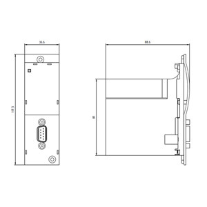 Módulo de comunicações para 3RW44 Soft Starter 3RW4900-0KC00 Solução avançada de controlo