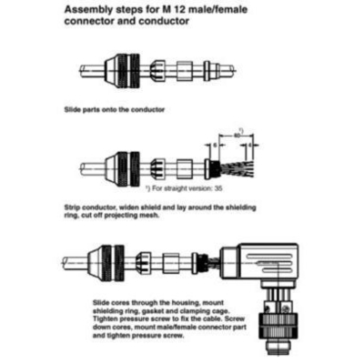 SACC-M12FSB-5CON-PG9 SH AU Data Connector 1507777 e durável para necessidades industriais