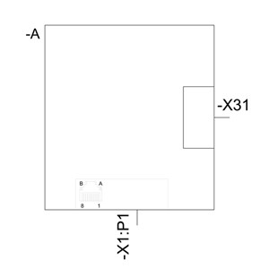 3RW5980-0CS00 PROFINET Módulo de Comunicação Padrão Conectividade Industrial