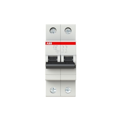 Interruptor de circuito em miniatura 20A C com curva BCD e frequência de 50Hz MCB SH201-C20NA