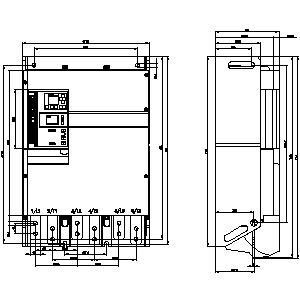 Siemens 3RW5553-6HA14 SIRIUS Soft Starter Tamanho 5 Terminal tipo para arranque suave