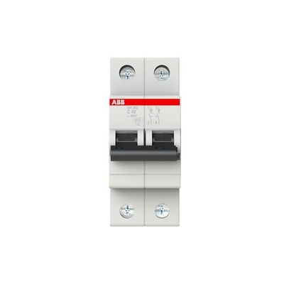 1 NP Interruptor de circuito em miniatura SH201-C63NA BCD Curva C 63 Número de pólos 1