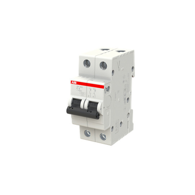 2P MCB SH202-C6 Interruptor de circuito em miniatura Voltagem nominal 220 C 6 Número de postes