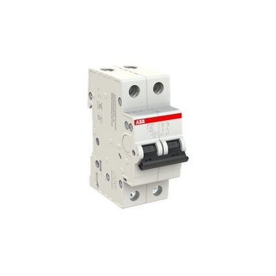 Alta capacidade de ruptura MCB SH202-C25 Interruptor de circuito em miniatura 2P C 25 A com curva C