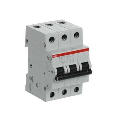 MCB SH203-C10 Interruptor de circuito em miniatura Número de pólo 3 Frequência nominal Hz 50 C 10 A