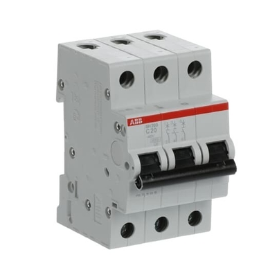 MCB SH203-C20 Interruptor de circuito em miniatura 3P Corrente nominal 20A Frequência nominal 50 Hz