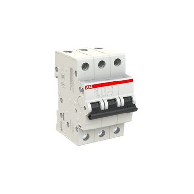 220V MCB SH203-C25 Interruptor de circuito em miniatura 3P C 25A Voltagem nominal 220V BCD Curva C