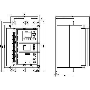 3RW5534-6HA04 SIRIUS Soft Starter Dimensões 3 terminais de parafuso para aplicações industriais