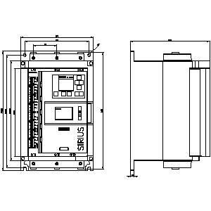 3RW5527-1HA16 SIRIUS Soft Starter Tamanho 2 terminais de parafuso para aplicações industriais