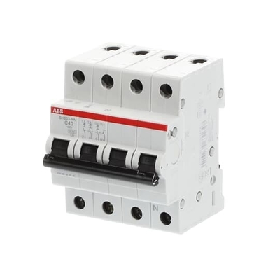 MCB SH203-C40NA Interruptor de circuito em miniatura 3 NP C Frequência nominal Hz 50 40A Corrente nominal