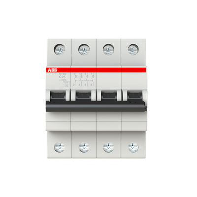 MCB SH204-C25 Interruptor de circuito em miniatura 4P C 25A para uso industrial