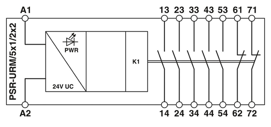 PSR-SCP-24UC/URM/5X1/2X2 Relais de acoplamento 22.5*114.5*99MM Ideal para fins de proteção