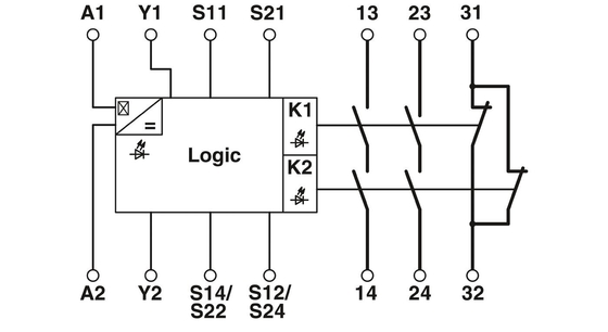 22.5*112*114.5mm PSR-SPP-24UC/THC4/2X1/1X2 Relais de segurança e Teoria para Relais de Voltagem