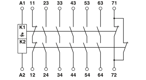 Modulo de extensão PSR-SPP-24UC/URM4/5X1/2X2/B para a teoria do relé de tensão protetora