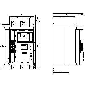 3RW5134-1XC14-0S SIRIUS Soft Starter Tamanho 3 Tornos de terminais de saída analógica HMI Standard