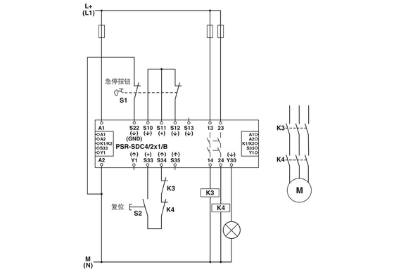 22.5*99*114.5mm RELEIOS DE SEGURANÇA PROTETIVOS PSR-SPP- 24DC/SDC4/2X1/B para proteção segura