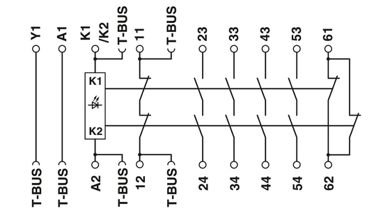 Módulo de extensão PSR-SPP-24DC/URM4/4X1/2X2/B para desligamento de segurança e proteção