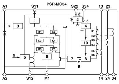 2700548 Phoenix Contact Safety Relay PSR-MC34-3NO-1DO-24DC-SP Confiável 0,68*9,31*10,25cm
