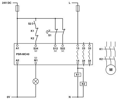 Contacto Phoenix PSR-MC40-3NO-1DO-24DC-SC Relais de segurança 12.5*112.2*114.5mm Controle de tensão
