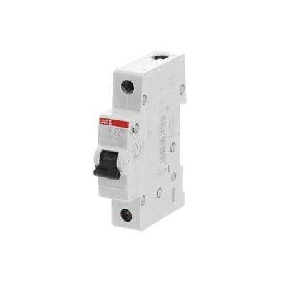 Frequência nominal 50Hz MCB SH201-C2 Interruptor de circuito em miniatura 1P Número de pólo 2A